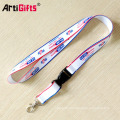 Custom polyester lanyard strap with printed logo